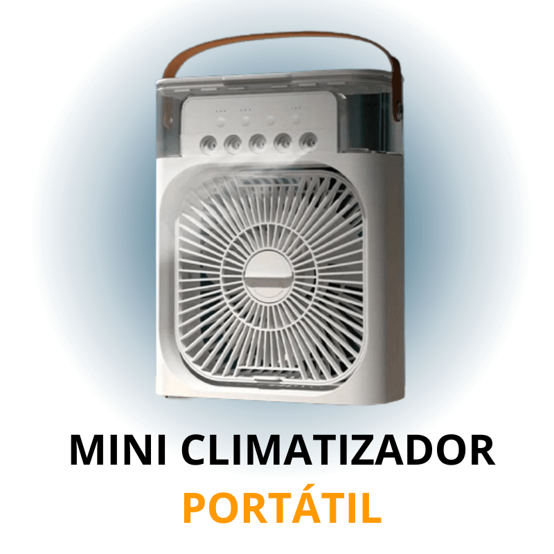 Mini Climatizador Portátil - 3 em 1